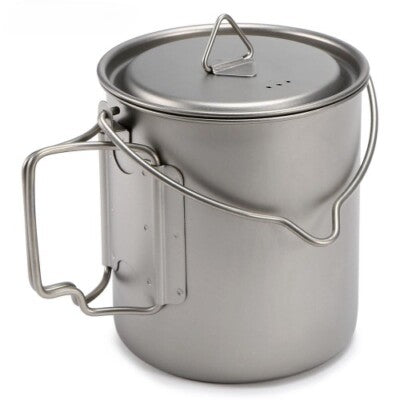 Titanium Mug Portable Pot – Lightweight, Durable & Built for Adventure